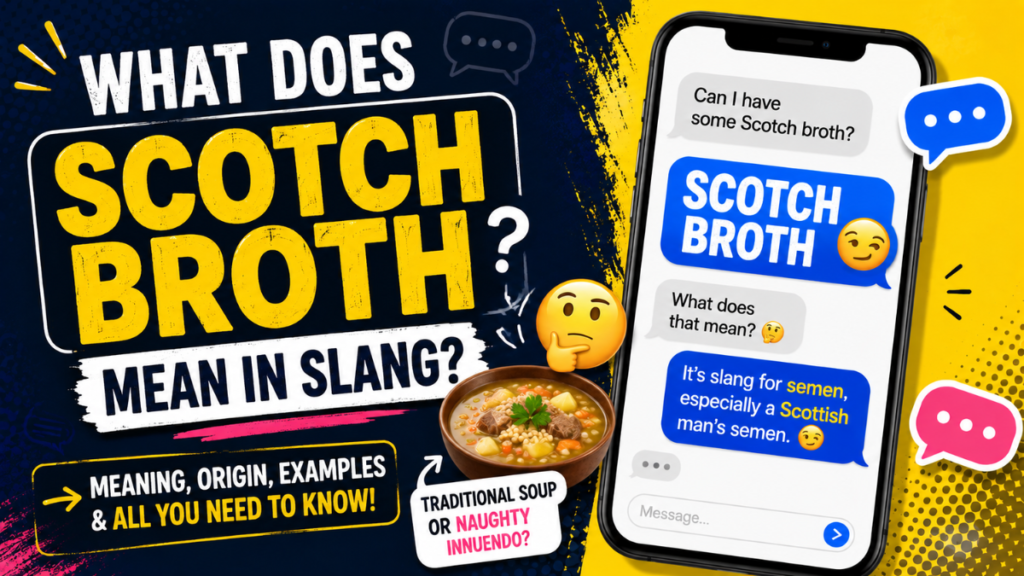 Scotch Broth Slang