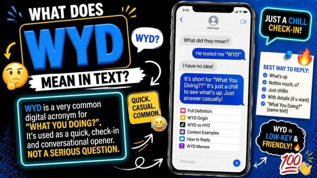 WYD Meaning in Text