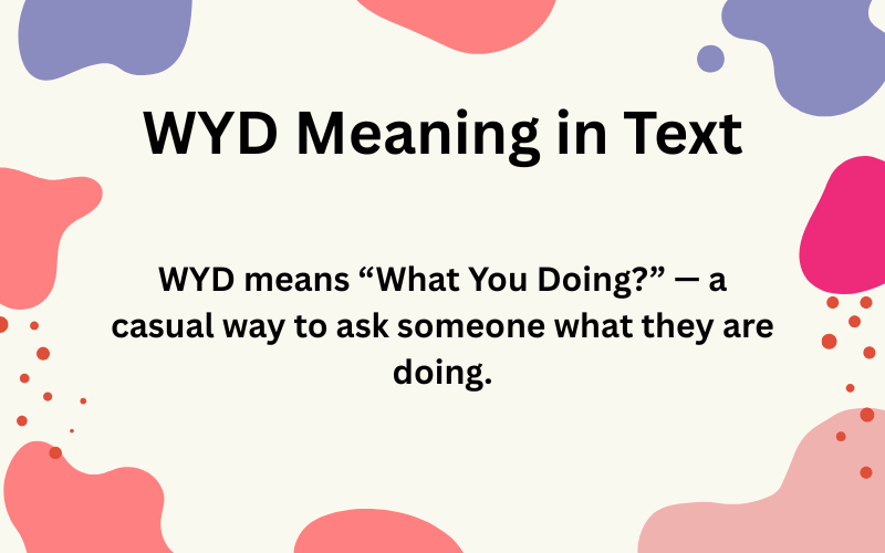 WYD Meaning in Text