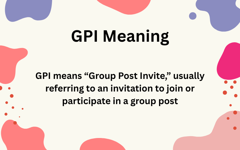 GPI Meaning
