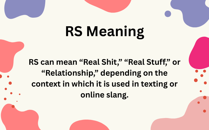 RS Meaning